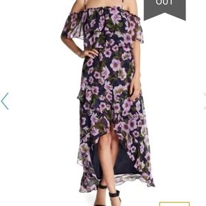 BB DAKOTA Floral Off Shoulders/Spaghetti Straps Dress